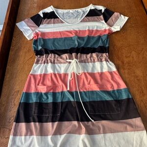 Striped Multicolor Dress
